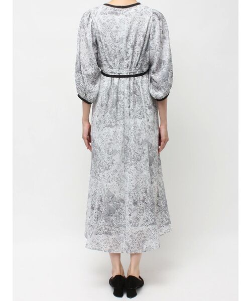 TONAL（トーナル）の「MAPモチーフパフマーメイドワンピース（ワンピース・レディース・ブラウン/ブラック・MEDIUM）」の8枚目の写真