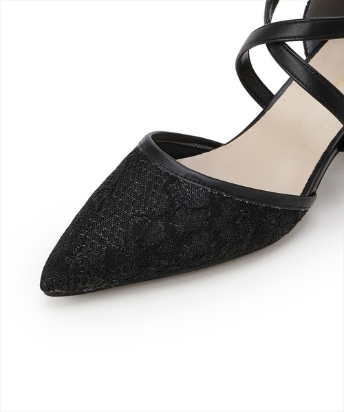 WILLSELECTION（ウィルセレクション）の「バックリボンレースパンプス（パンプス・レディース・アイボリー/ブラック・MEDIUM/LARGE）」の7枚目の写真