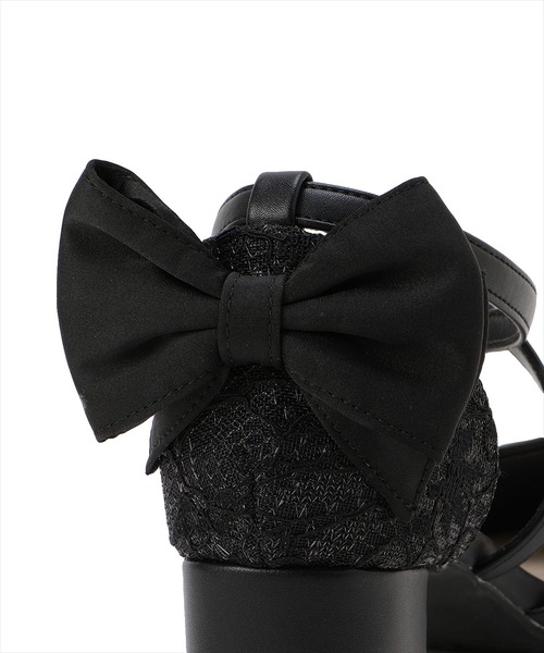 WILLSELECTION（ウィルセレクション）の「バックリボンレースパンプス（パンプス・レディース・アイボリー/ブラック・MEDIUM/LARGE）」の6枚目の写真