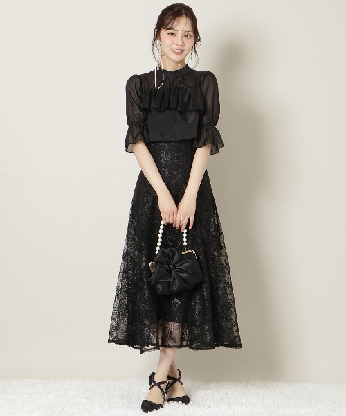 WILLSELECTION（ウィルセレクション）の「バックリボンレースパンプス（パンプス・レディース・アイボリー/ブラック・MEDIUM/LARGE）」の5枚目の写真