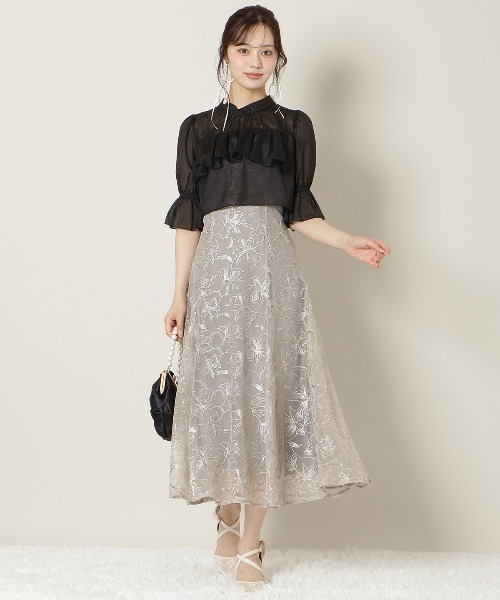 WILLSELECTION（ウィルセレクション）の「バックリボンレースパンプス（パンプス・レディース・アイボリー/ブラック・MEDIUM/LARGE）」の4枚目の写真