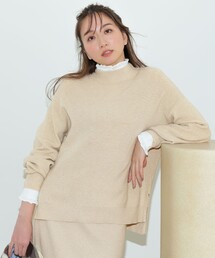 ANY SIS | CICA加工 ビューティ畔ボトルネック ニット(ニット/セーター)