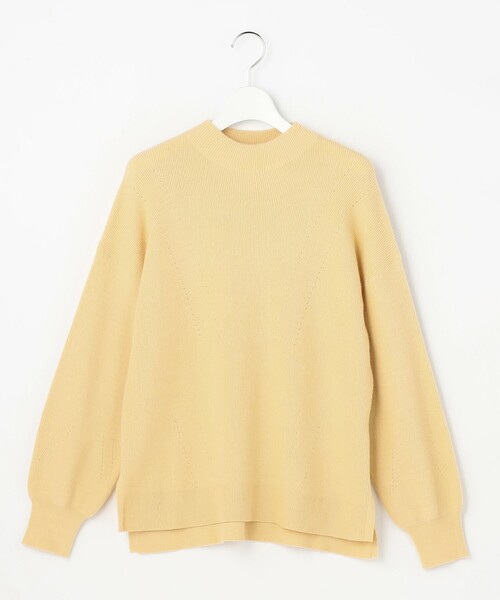 ANY SIS（エニィスィス）の「CICA加工 ビューティ畔ボトルネック ニット（ニット/セーター・レディース・ライトグレー系/ピンク系/ベージュ系/ライトイエロー系/ダルブルー系/ブラック系/アイボリー系/ネイビー系・MEDIUM）」の22枚目の写真