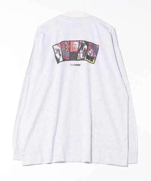 Subciety(サブサエティ)の「Five lights L/S tee(Tシャツ/カットソー・メンズ・アッシュ/ブラック/ホワイト・SMALL/MEDIUM/LARGE/X-LARGE/XX-LARGE)」の14枚目の写真