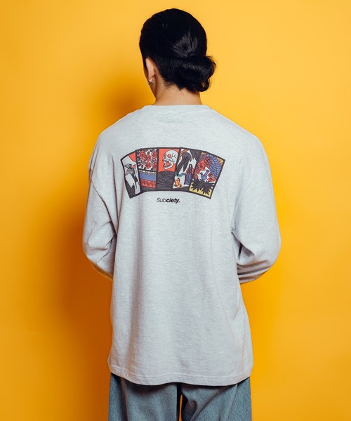 Subciety(サブサエティ)の「Five lights L/S tee(Tシャツ/カットソー・メンズ・アッシュ/ブラック/ホワイト・SMALL/MEDIUM/LARGE/X-LARGE/XX-LARGE)」の13枚目の写真