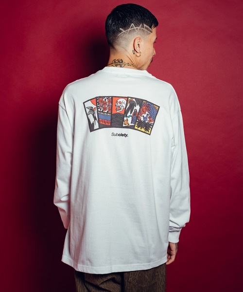 Subciety(サブサエティ)の「Five lights L/S tee(Tシャツ/カットソー・メンズ・アッシュ/ブラック/ホワイト・SMALL/MEDIUM/LARGE/X-LARGE/XX-LARGE)」の9枚目の写真