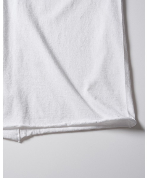 wjk(ダヴルジェイケイ)の「wide cut-off V-neck S/S(Tシャツ/カットソー・メンズ・ホワイト/ブラック・X-LARGE/LARGE/MEDIUM/SMALL)」の13枚目の写真