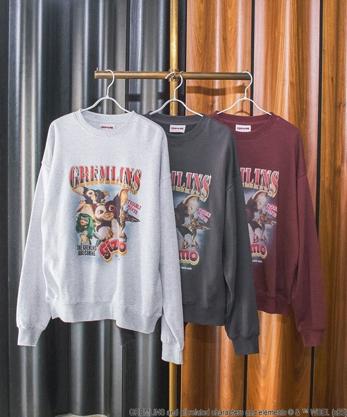ROSE BUD（ローズバッド）の「(ROSE BUD LIMITED)GREMLINS BIG SWEAT（スウェット・レディース・ライトグレー/バーガンディー/チャコールグレー・ONE SIZE）」の4枚目の写真