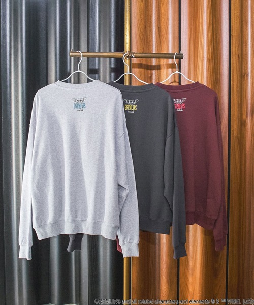 ROSE BUD（ローズバッド）の「(ROSE BUD LIMITED)GREMLINS BIG SWEAT（スウェット・レディース・ライトグレー/バーガンディー/チャコールグレー・ONE SIZE）」の5枚目の写真