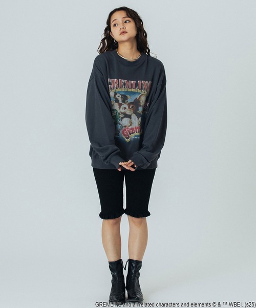ROSE BUD（ローズバッド）の「(ROSE BUD LIMITED)GREMLINS BIG SWEAT（スウェット・レディース・ライトグレー/バーガンディー/チャコールグレー・ONE SIZE）」の20枚目の写真