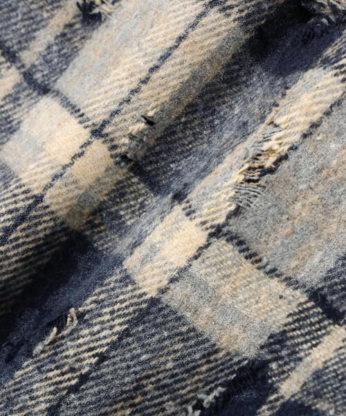 DANKE SCHON(ダンケシェーン)の「【WEB&DEPOT限定】DankeSchon/ダンケシェーン/DAMAGE CHECK SHIRTS(シャツ/ブラウス・レディース・ブラック/グレー/ブラウン・L/M/XL)」の11枚目の写真