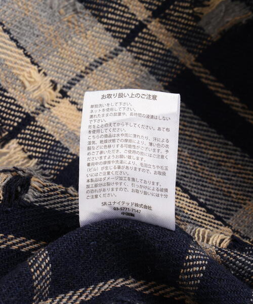 DANKE SCHON(ダンケシェーン)の「【WEB&DEPOT限定】DankeSchon/ダンケシェーン/DAMAGE CHECK SHIRTS(シャツ/ブラウス・レディース・ブラック/グレー/ブラウン・L/M/XL)」の12枚目の写真