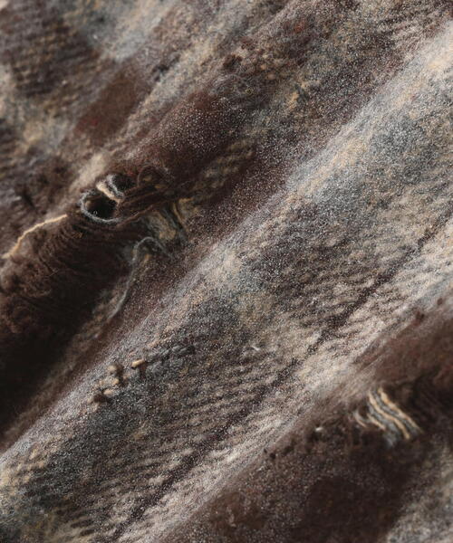 DANKE SCHON(ダンケシェーン)の「【WEB&DEPOT限定】DankeSchon/ダンケシェーン/DAMAGE CHECK SHIRTS(シャツ/ブラウス・レディース・ブラック/グレー/ブラウン・L/M/XL)」の15枚目の写真