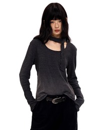Moromoro2（モロモロ）の「スカーフモチーフグラデーショントップス CT0349【Moromoro2】【2025AW】（Tシャツ/カットソー）」
