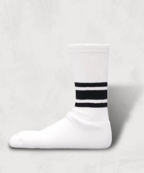 ROYAL FLASH（ロイヤルフラッシュ）の「decka Quality socks/デカ クォリティソックス/Skater Socks / Embroidery / Kaiju（ソックス/靴下・メンズ・ブラック/ホワイト・2）」の6枚目の写真