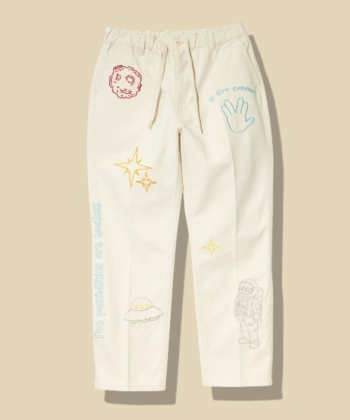 go slow caravan（ゴースローキャラバン）の「ツイル ピーチ起毛 刺繍ワークパンツ（その他パンツ・メンズ・オリーブ/ナチュラル/ネイビー・MEDIUM/LARGE/X-LARGE）」の2枚目の写真