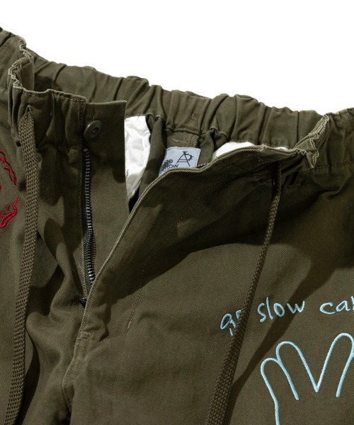 go slow caravan（ゴースローキャラバン）の「ツイル ピーチ起毛 刺繍ワークパンツ（その他パンツ・メンズ・オリーブ/ナチュラル/ネイビー・MEDIUM/LARGE/X-LARGE）」の16枚目の写真