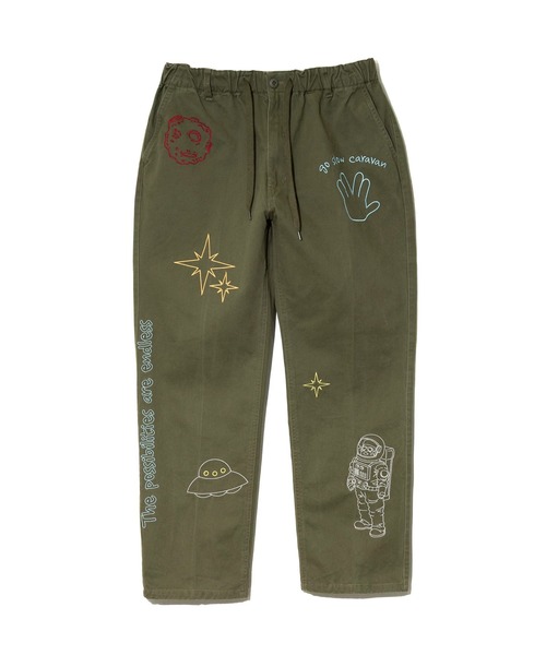 go slow caravan（ゴースローキャラバン）の「ツイル ピーチ起毛 刺繍ワークパンツ（その他パンツ・メンズ・オリーブ/ナチュラル/ネイビー・MEDIUM/LARGE/X-LARGE）」の20枚目の写真