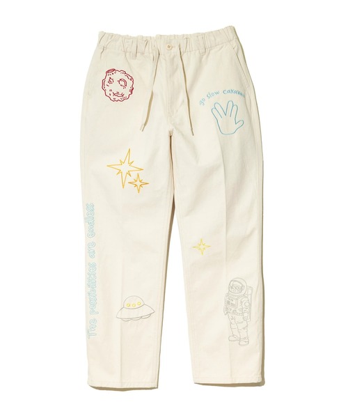 go slow caravan（ゴースローキャラバン）の「ツイル ピーチ起毛 刺繍ワークパンツ（その他パンツ・メンズ・オリーブ/ナチュラル/ネイビー・MEDIUM/LARGE/X-LARGE）」の4枚目の写真