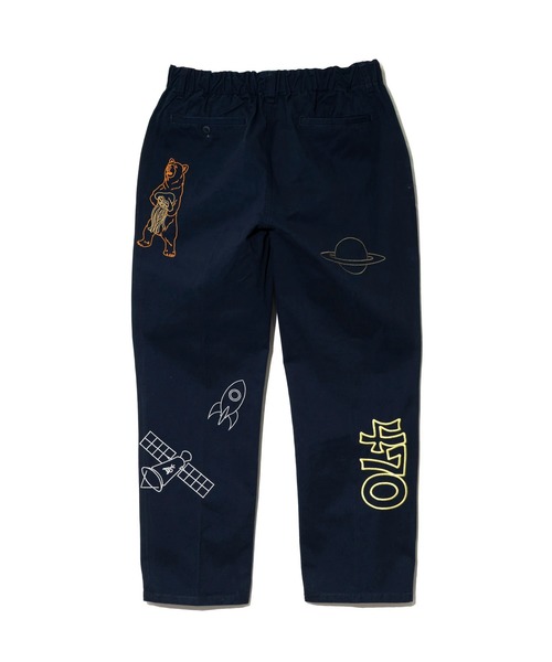 go slow caravan（ゴースローキャラバン）の「ツイル ピーチ起毛 刺繍ワークパンツ（その他パンツ・メンズ・オリーブ/ナチュラル/ネイビー・MEDIUM/LARGE/X-LARGE）」の9枚目の写真