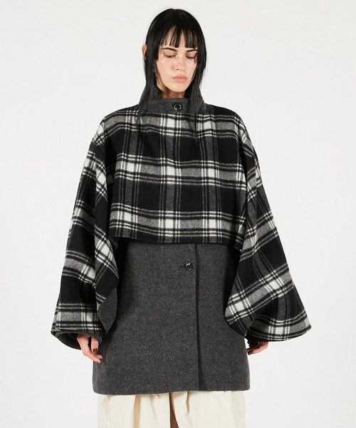 PRANK PROJECT（プランクプロジェクト）の「マルチウェイケープコート / Multiway Cape Coat（その他アウター・レディース・ネイビー/グレー/ブラック・FREE）」の3枚目の写真