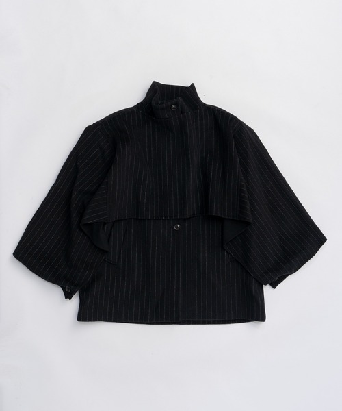 PRANK PROJECT（プランクプロジェクト）の「マルチウェイケープコート / Multiway Cape Coat（その他アウター・レディース・ネイビー/グレー/ブラック・FREE）」の15枚目の写真