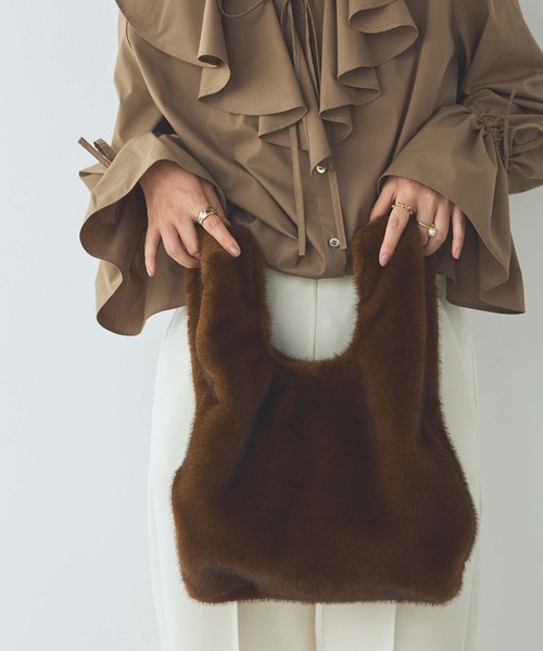 Gready Brilliant（グレディブリリアン）の「ファーマルシェバッグ（ショルダーバッグ・レディース・ブラウン/アイボリー・FREE）」の14枚目の写真