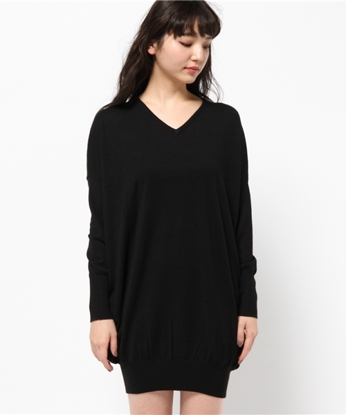 MOUSSY(マウジー)の「wool blend dolman OP(ワンピース・レディース・カーキ/ブラック/ブラウン/トップグレー・FREE)」の11枚目の写真