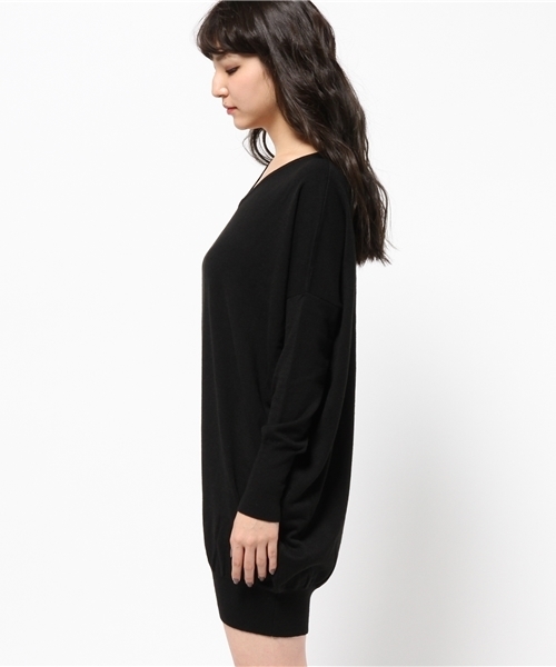 MOUSSY(マウジー)の「wool blend dolman OP(ワンピース・レディース・カーキ/ブラック/ブラウン/トップグレー・FREE)」の12枚目の写真