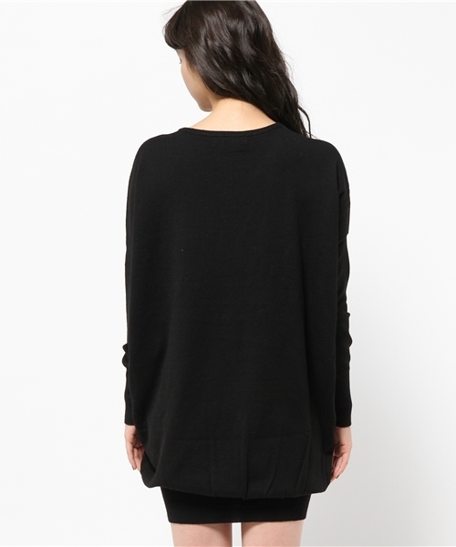 MOUSSY(マウジー)の「wool blend dolman OP(ワンピース・レディース・カーキ/ブラック/ブラウン/トップグレー・FREE)」の5枚目の写真