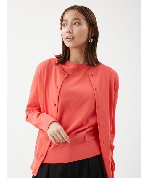 Mila Owen（ミラオーウェン）の「万能ニットアンサンブル（ニット/セーター・レディース・ベージュ/ピンク/アイボリー/ブラック/ライトブルー・F）」の5枚目の写真