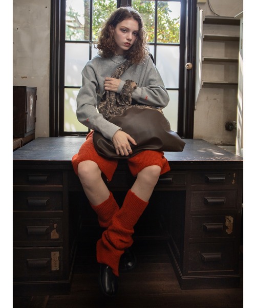 VACANCY（ヴァカンシー）の「配色柄サンカクビッグバッグ/シュシュ付き（トートバッグ・レディース・ブラック/ブラウン・FREE）」の14枚目の写真