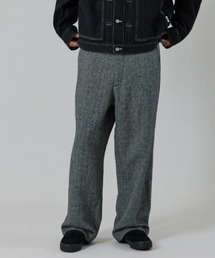 【UNFRM OUTDOOR STANDARD:ユニフォームアウトドアスタンダード】BRITISH VINTAGE TWEED WIDE PANTS ワイドパンツ ブリティッシュビンテージウール使用