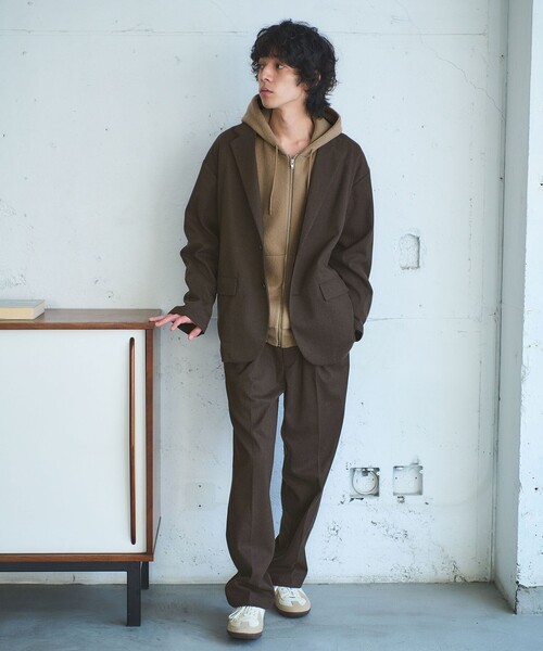 green label relaxing(グリーンレーベルリラクシング)の「WONDER CLOTH カジュアル ジャケット -ストレッチ-(テーラードジャケット・メンズ・グレー/ダークブラウン/ダークグレー・S/M/L/XL)」の4枚目の写真