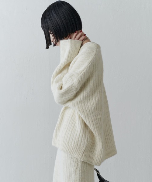 Lui's（ルイス）の「スパンコールセットアップ（ニット/セーター・レディース・アイボリー/チャコールグレー・FREE）」の10枚目の写真