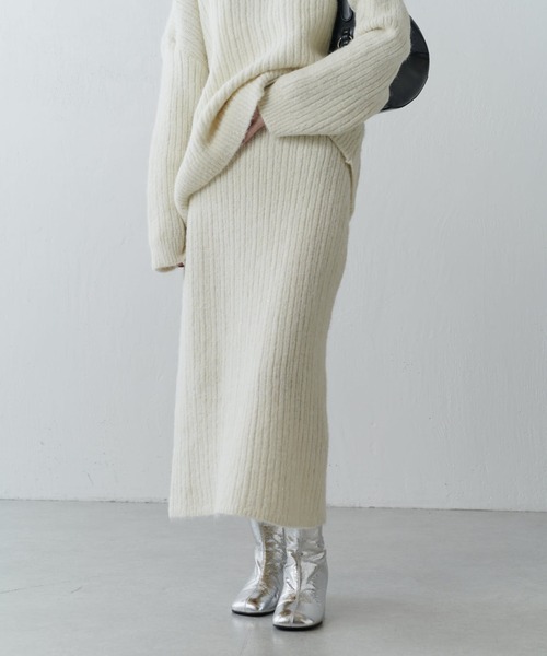 Lui's（ルイス）の「スパンコールセットアップ（ニット/セーター・レディース・アイボリー/チャコールグレー・FREE）」の12枚目の写真