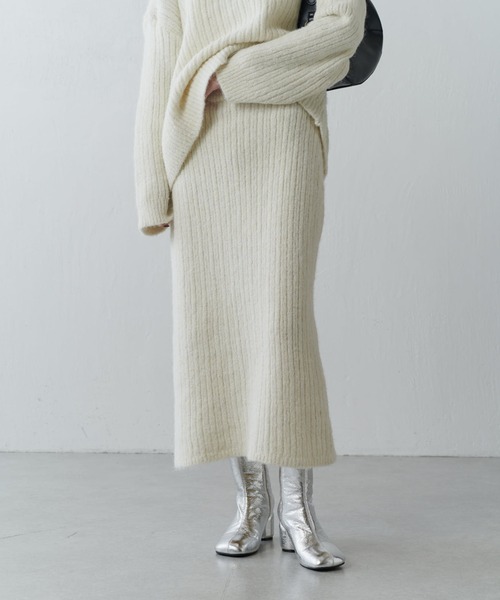 Lui's（ルイス）の「スパンコールセットアップ（ニット/セーター・レディース・アイボリー/チャコールグレー・FREE）」の13枚目の写真