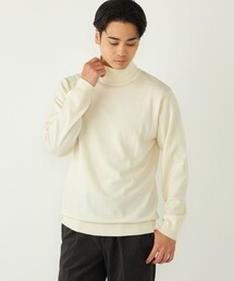 SHIPS Colors:〈手洗い可能〉アンチピリング 12ゲージ タートルネック ニット