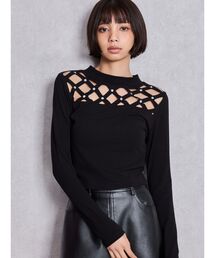 GYDA | latticeカット bijouトップス(Tシャツ/カットソー)