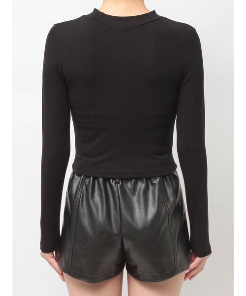 GYDA（ジェイダ）の「latticeカット bijouトップス（Tシャツ/カットソー・レディース・ブラック/グレー・FREE）」の16枚目の写真