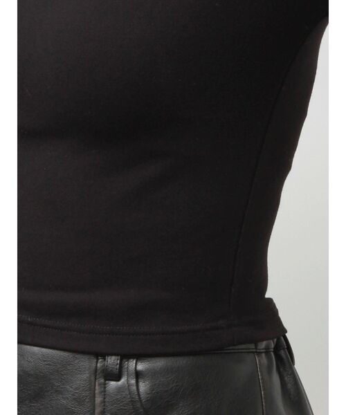 GYDA（ジェイダ）の「latticeカット bijouトップス（Tシャツ/カットソー・レディース・ブラック/グレー・FREE）」の19枚目の写真