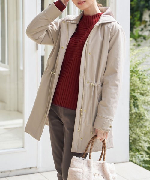 ikka（イッカ）の「【軽量／静電防止】sorona(R)撥水5WAYコート（ブルゾン・レディース・ブラウン/ベージュ/ブラック・M/L/S）」の3枚目の写真