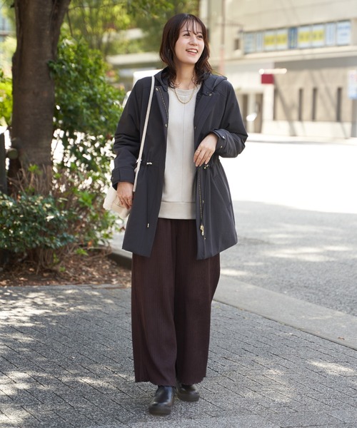 ikka（イッカ）の「【軽量／静電防止】sorona(R)撥水5WAYコート（ブルゾン・レディース・ブラウン/ベージュ/ブラック・M/L/S）」の7枚目の写真