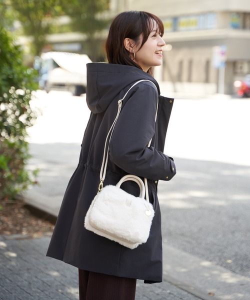 ikka（イッカ）の「【軽量／静電防止】sorona(R)撥水5WAYコート（ブルゾン・レディース・ブラウン/ベージュ/ブラック・M/L/S）」の6枚目の写真