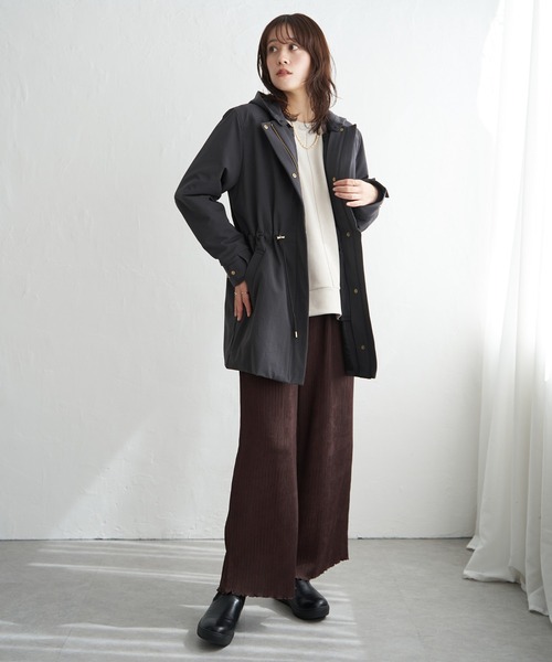 ikka（イッカ）の「【軽量／静電防止】sorona(R)撥水5WAYコート（ブルゾン・レディース・ブラウン/ベージュ/ブラック・M/L/S）」の12枚目の写真