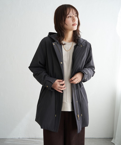 ikka（イッカ）の「【軽量／静電防止】sorona(R)撥水5WAYコート（ブルゾン・レディース・ブラウン/ベージュ/ブラック・M/L/S）」の9枚目の写真