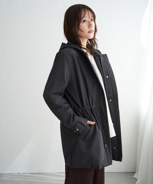 ikka（イッカ）の「【軽量／静電防止】sorona(R)撥水5WAYコート（ブルゾン・レディース・ブラウン/ベージュ/ブラック・M/L/S）」の10枚目の写真