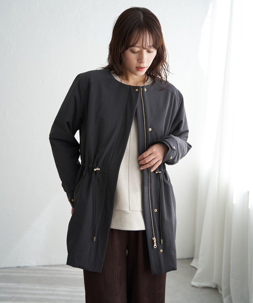 ikka（イッカ）の「【軽量／静電防止】sorona(R)撥水5WAYコート（ブルゾン・レディース・ブラウン/ベージュ/ブラック・M/L/S）」の14枚目の写真