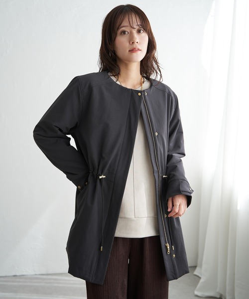 ikka（イッカ）の「【軽量／静電防止】sorona(R)撥水5WAYコート（ブルゾン・レディース・ブラウン/ベージュ/ブラック・M/L/S）」の15枚目の写真