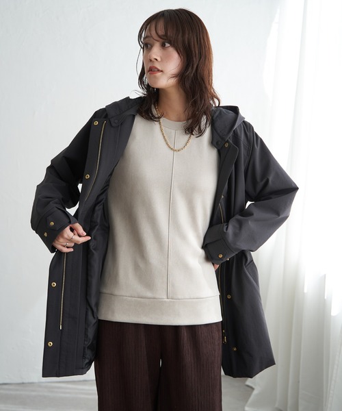 ikka（イッカ）の「【軽量／静電防止】sorona(R)撥水5WAYコート（ブルゾン・レディース・ブラウン/ベージュ/ブラック・M/L/S）」の16枚目の写真